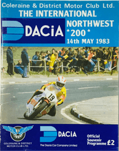 NORTH WEST 200 1983 Motorcycle Road Races. Programme