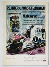 NURBURGRING 1966 Apr 23. race program EIFELRENNEN Formula 2, F Vee, Motorcycles