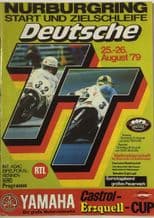 NURBURGRING 1981 Aug 23 German Motorcycle racing TT . Race programme