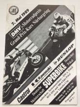 NURBURGRING 1989 May 7 German Superbike series Motorcycle race program