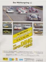 NURBURGRING Group C Supersprint/Interserie 12 May original poster 23x18 inch (600x450mm)