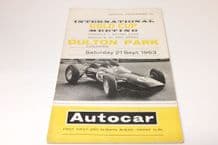 OULTON PARK 1963 Sept 21 GOLD CUP F1