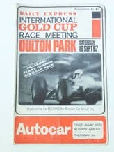 OULTON PARK 1967 Sept 16 GOLD CUP F1