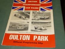 OULTON PARK 1981 April 17 BTCC & F Atlantic Programme