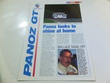 PANOZ FIA GT SEBRING 1997 colour brochure/press release.