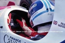 Paul Warwick Reynard 90D cockpit photo 1991 British F3000 Oulton March 30 (a)