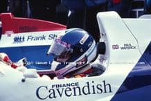 Paul Warwick Reynard 90D cockpit photo 1991 British F3000 Oulton March 30 (c)