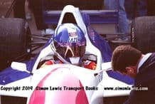 Paul Warwick Reynard 90D  cockpit photo 1991 British F3000 test Oulton Park (b)