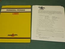 PENSKE INDY 500 PRESS KIT 1985 (2nd ed) no photos.