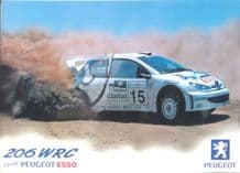 PEUGEOT 206 WRC Marcus Gronholm poster 23x17" ( 440x600mm)