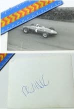 PHIL HILL, Original autographed photo.  FERRARI, 1961 German GP