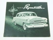 PLYMOUTH 1953 Original fold-out brochure