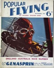POPULAR FLYING November 1934 edition . ENGLAND-AUSTRALIA RACE NUMBER