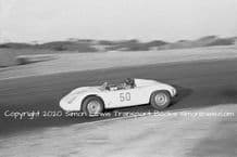 PORSCHE 718 RS61 Ken Miles at speed  Laguna Seca 1961. 10x7 photo
