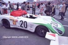 PORSCHE 908 Siffert/ Redman 1969 LE MANS lined up before the start