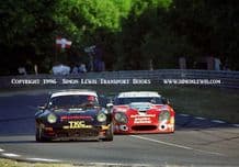 Porsche 911 GT2 & Callaway Corvette GT. photo. Le Mans 1996