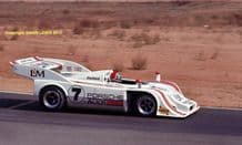 PORSCHE 917-10 Turbo. George Follmer. Riverside Can Am 1972. colour