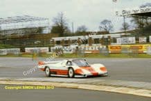 Porsche 956 Preston Henn/Edwards/Keegan at speed Silverstone 1000kms 83