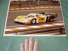 PORSCHE 962 NEW MAN Le Mans 1985 LARGE original photo