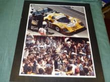 PORSCHE 962 NEW MAN Le Mans 1985 large original photo (b)