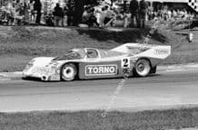 PORSCHE 962 TORNO Brun. Mass/Larrauri Brands Hatch Group C 1987 . Photo (B)