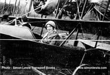 Radley-England Waterplane no.1. Photo. Mrs Gordon England in cockpit 1912.