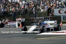 RAM 01. (Kenneth Achenson). & Arrows A6,(Thierry Boutson) 1983 British GP Qualifying