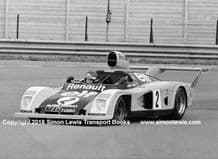 Renault Alpine A442. Group 6. Photo. Jacques Lafitte. Imola 500kms 1976