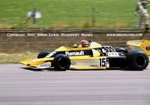 Renault RS01 Turbo. Photo. Jean-Pierre Jabouille. British GP 1977 (Debut in F1) B