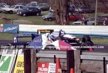Reynard 90D  Paul Warwick , Lola T90/50 Phil Andrews photo 1991 British F3000 test Oulton Park
