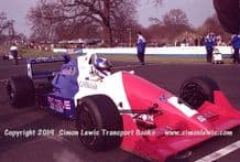 Reynard 90D Paul Warwick photo 1991 British F3000 test Oulton Park Grid (a)