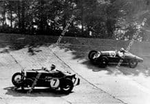 Riley "Red Mongrel" FW Dixon and MG Magnette Watson/Elwes 1933 Brooklands 500. photo