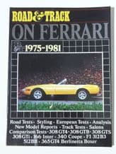 ROAD & TRACK ON FERRARI 1975-1981 (Brooklands Books c.1985)
