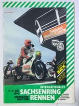 SACHSENRING 1990 July 6-8 German motorcycle racing programme