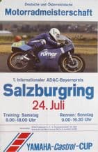 SALZBURGRING Austrian & German series c.1980 Poster 23 x 33" ( 830 x 600mm)