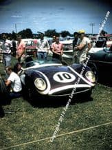 Scarab .Jim Jeffords. Photo.in paddock Road America 21 June 1959