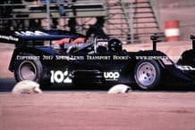 SHADOW DN2 Turbo.photo Vic Elford at speed, Riverside1973 Can Am