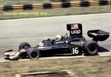 SHADOW DN3B Tom PryceBrazil GP 1975. 10x7" photo