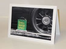 SHELL MOTOR SPIRIT Can  . Card