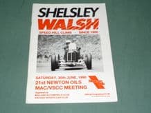Shelsley Walsh Hillclimb 1990 June 30 VSCC/Members programme
