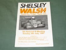 SHELSLEY WALSH Hillclimb 1997 July 6th original race programme