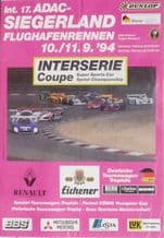 SIEGERLAND Interserie 1994 11 Sept original race poster 33x 23" (840 x 600mm)