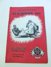 Silverstone 1956 September 22 Hutchinson 100 programme & Ticket