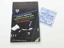 SILVERSTONE 1959 May 2 F1 DAILY EXPRESS TROPHY programme + ticket