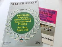 SILVERSTONE 1973 April 8 F1 DAILY EXPRESS TROPHY programme