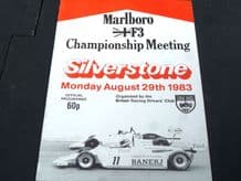 SILVERSTONE 1983 Aug 29  F3 (Senna)
