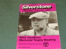 SILVERSTONE 1983 July 2 VSCC. race  programme