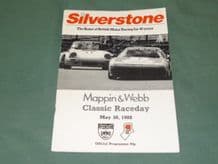 SILVERSTONE 1988 May 30 race programme