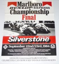 Silverstone ACU Finals motorcycle race Poster 1984 30 x 20" ( 770 x 510mm)