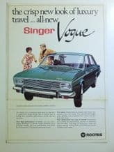 SINGER VOGUE 1965 4- page brochure GB